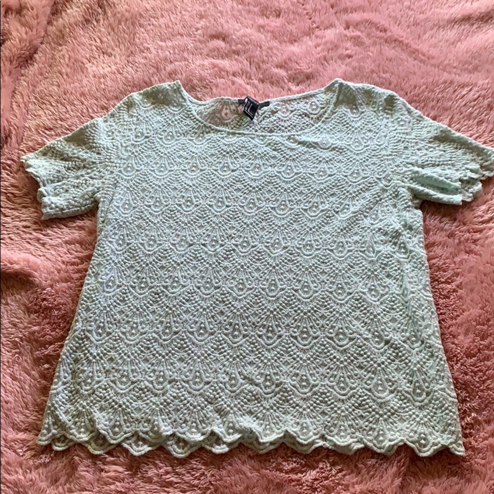 Knitted Greenish Forever 21 Top